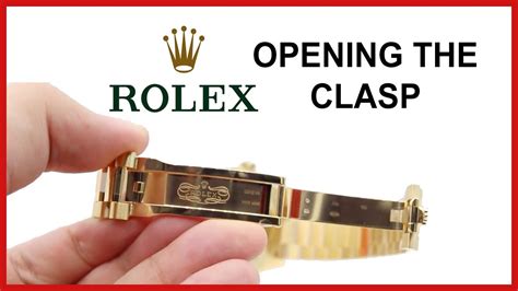 rolex hidden clasp replacement|how to open rolex clasp.